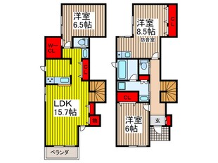 duplex北浦和公園の物件間取画像